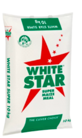 Picture of White Star Super Maize Meal Poly Bag 10kg