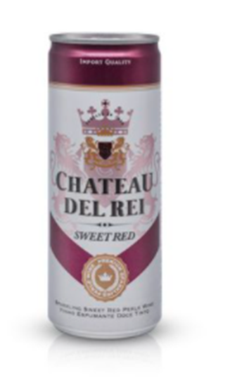 Picture of Sweet Red Chateau Del Rei Sparkling 24 x 250ml can