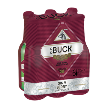 Picture of Old Buck Gin & Berry Cooler 6 x 275ml