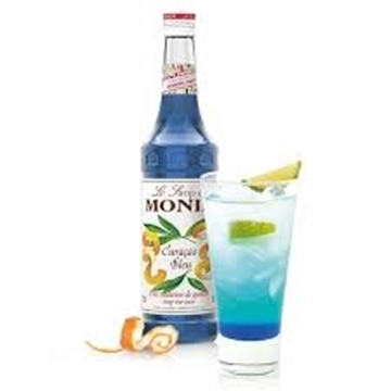 Picture of Monin Blue Curacao/Blue Lagoon Syrup Bottle 1l