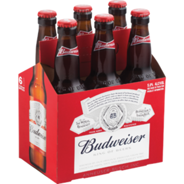 Picture of Budweiser Beer Bottle 6 x 330ml