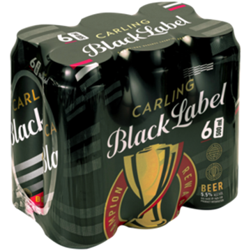 Picture of Carling Black Label Beer Cans 24 x 500ml