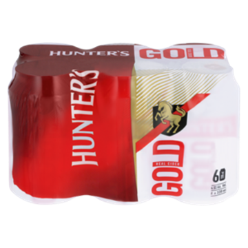 Picture of Hunters Gold Cider Cans 6 x 330ml