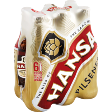 Picture of Hansa Pilsener Beer Bottles 6 x 330ml
