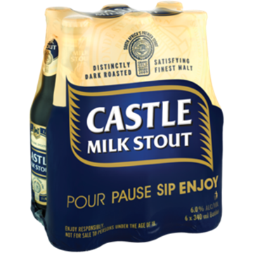Picture of Castle Milk Stout Beer Bottles 24 x 340ml