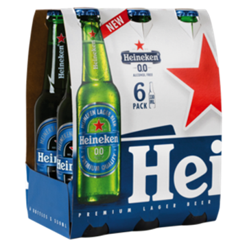 Picture of Heineken Non-Alcoholic Beer Bottle 6 x 330ml