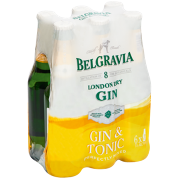Picture of Belgravia Gin & Dry Tonic Bottle 24 x 275ml