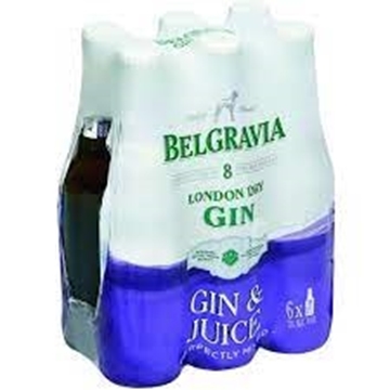 Picture of Belgravia Gin & Juice 6 x 275ml Bottle