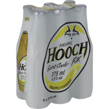 Picture of Hooch Pineapple Bottle 6 x 275ml
