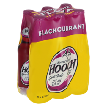 Picture of Hooch Blackcurrant Cooler Bottles 6 x 275ml