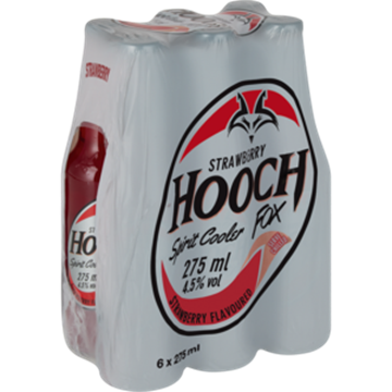 Picture of Hooch Strawberry Bottle 6 x 275ml