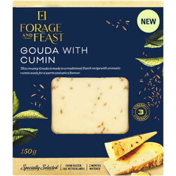 Picture of CHEESE GOUDA CUMIN FORAGE & FEAST 150G