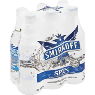 Picture of Smirnoff Spin Bottle 6 x 300ml