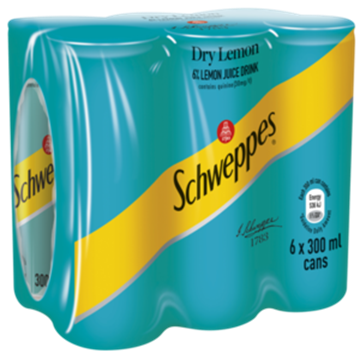 Picture of SOFT DRNK SCHWEPPES  24 x 300ML, DRY LEM