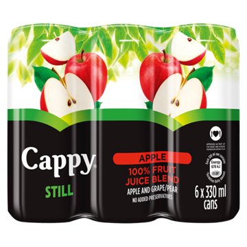 Picture of Cappy Juice Apple Can 6 x 330ml