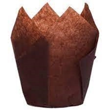 Picture of Brown Tulip Muffin Cup 160mm 200s MS1011