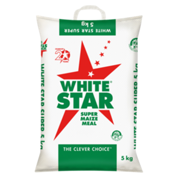 Picture of MAIZE MEAL SUPER WHITE STAR 5KG BAG