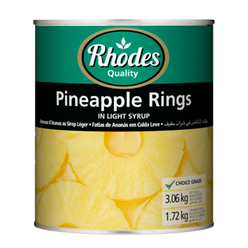 Picture of CANNED PINEAPPLE RINGS RHODES 3.06KG