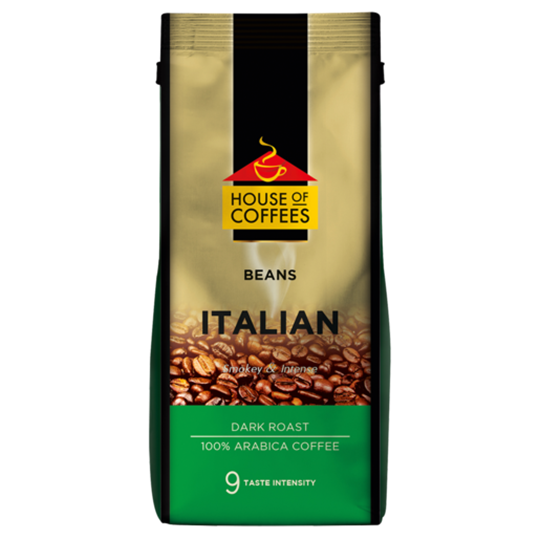 Picture of House of Coffees Italian Coffee Beans Pack 250g