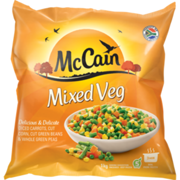 Picture of McCain Frozen Country Mix Vegetable Pack 1kg