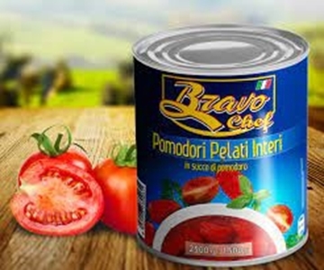 Picture of TOMATO WHOLE PEELED BRAVO CHEF 2.5KG CAN