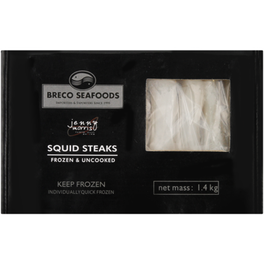 Picture of Breco Seafood Frozen Calamari Steaks 4/6 Box 1.4kg