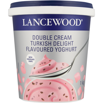 Picture of Lancewood Double Cream Turkish Delight Flavoured Yoghurt 1kg